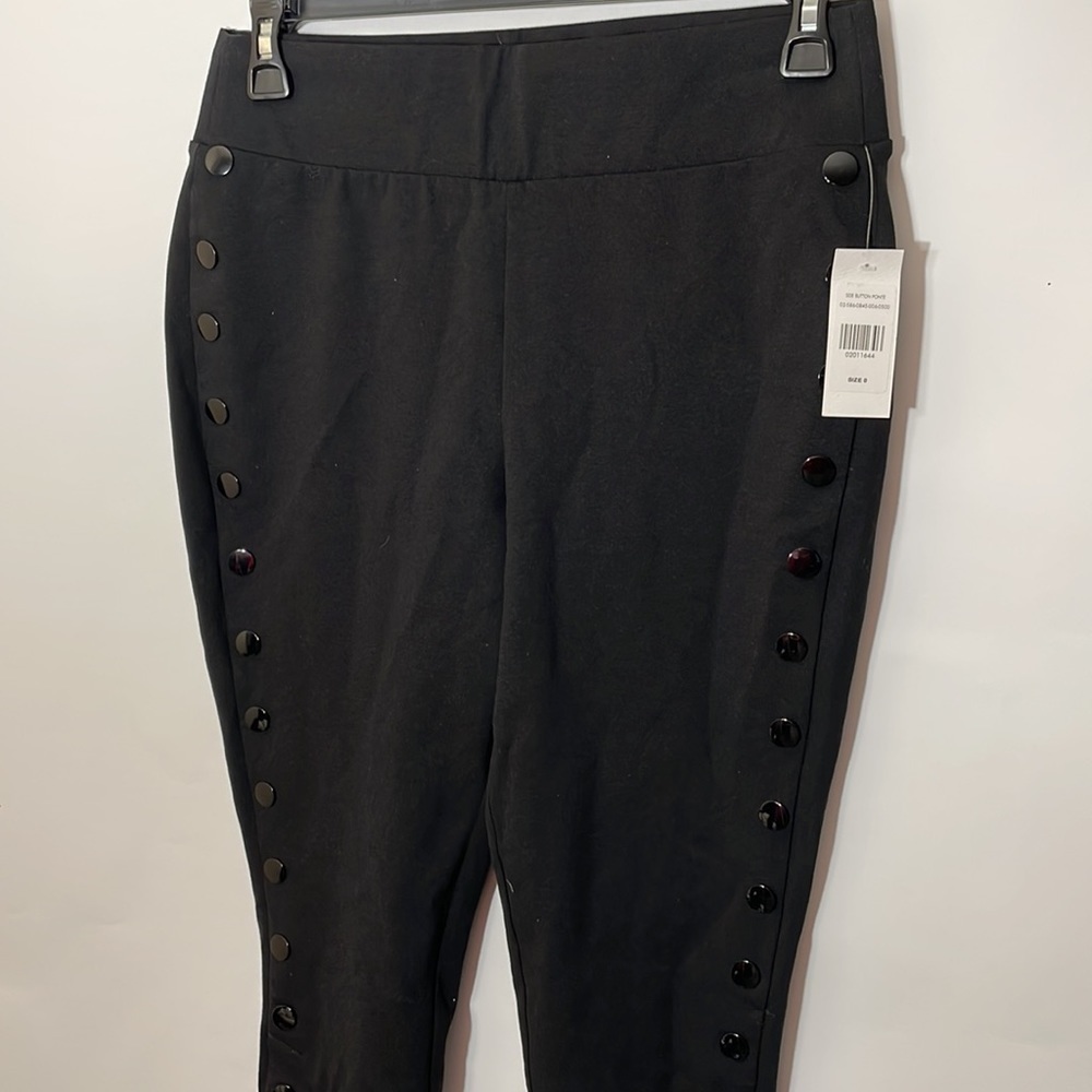FTF 0 Charli Side Button Good Form Ponte Knit Pants - Picture 5 of 8